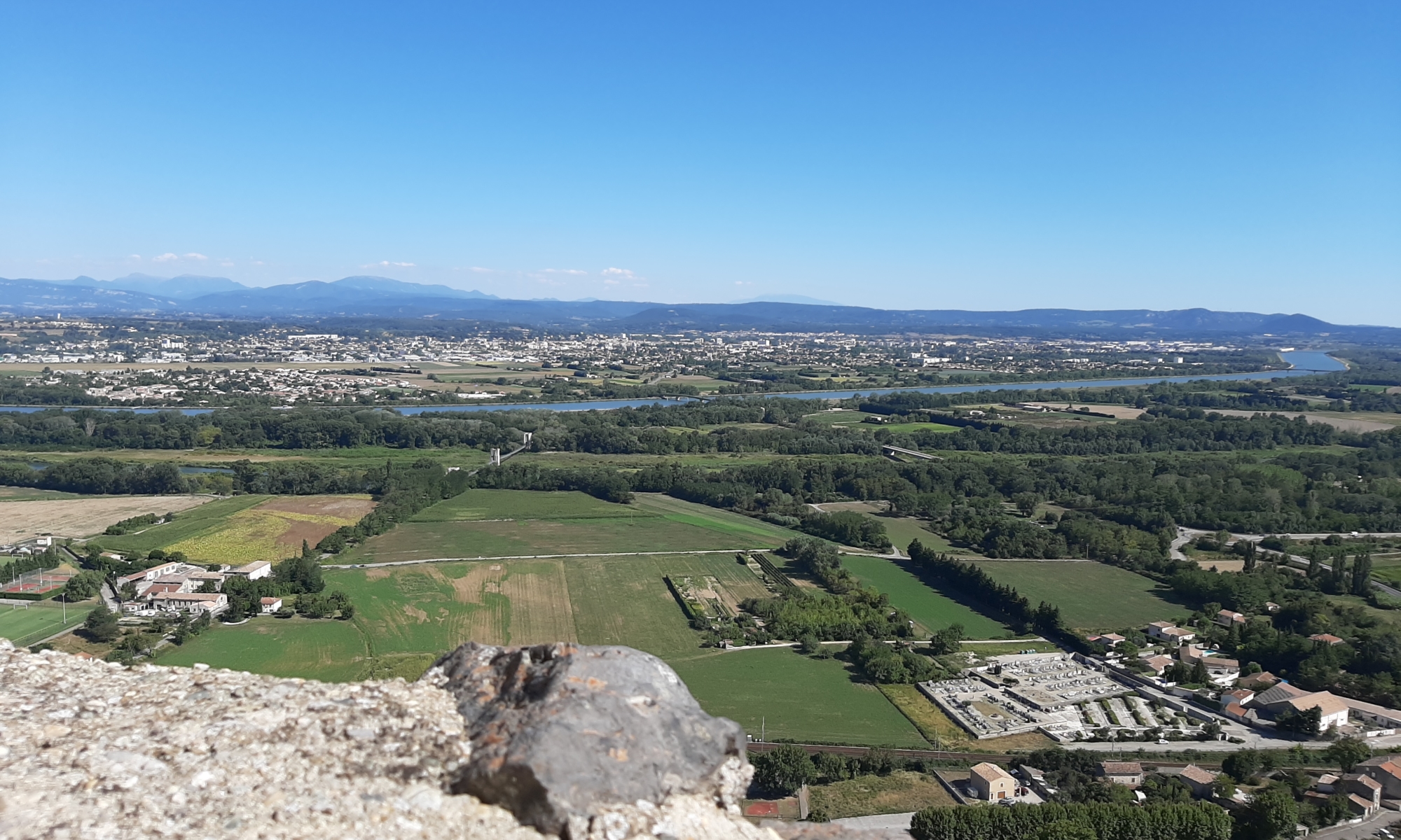 Montélimar, vu de Rochemaure